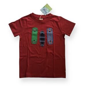 NWT Frugi organic skateboard appliqué tee